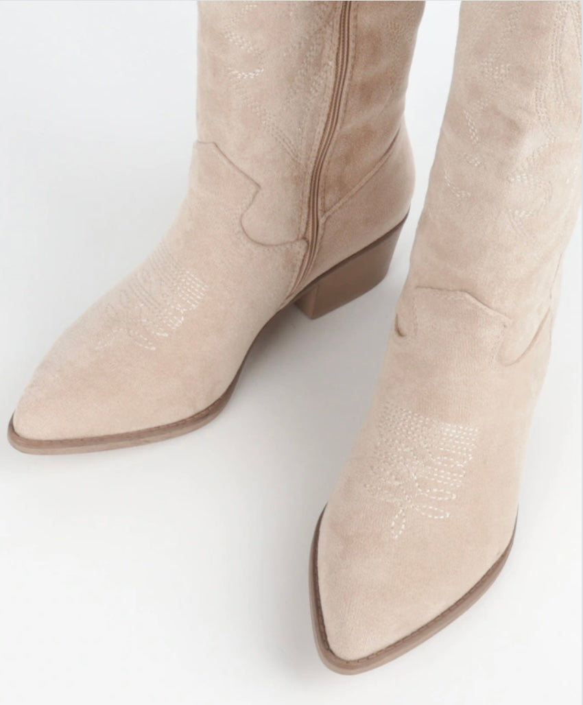 Bottes Santiago Women – Western Cowgirl Style with Comfortable Block Heel